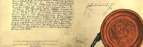 Der Augsburger Religionsfrieden von 1555